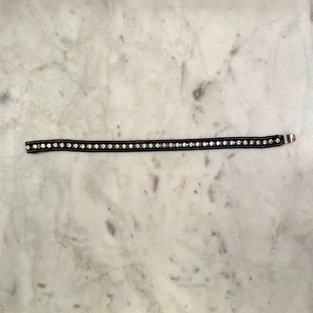 Loren hope gunmetal/crystal bracelet